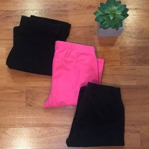 Size 7/8 girl leggings bundle